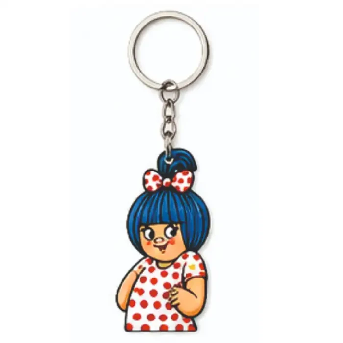 Butter Girl Silicone Keyring