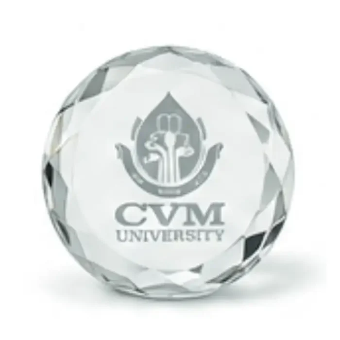 CVM Crystal Paperweight
